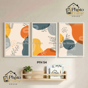 Boho Premium Glass Photo Frame Set (3 Pcs) | 2.5mm Glass | Wooden Frame | Black & White Color | Wall Decor For Home & Office