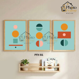 Boho Premium Glass Photo Frame Set (3 Pcs) | 2.5mm Glass | Wooden Frame | Black & White Color | Wall Decor For Home & Office